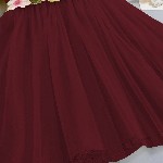 Miss & Chief Embellished Puff Sleeve Net A-Line Dress