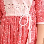 Sangria Girls Printed Cotton A-Line Dress