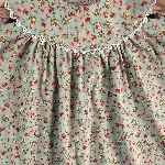 YK Girls Floral Printed A-Line Mini Dress