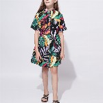 Vero Moda Tropical Printed A-Line Dress