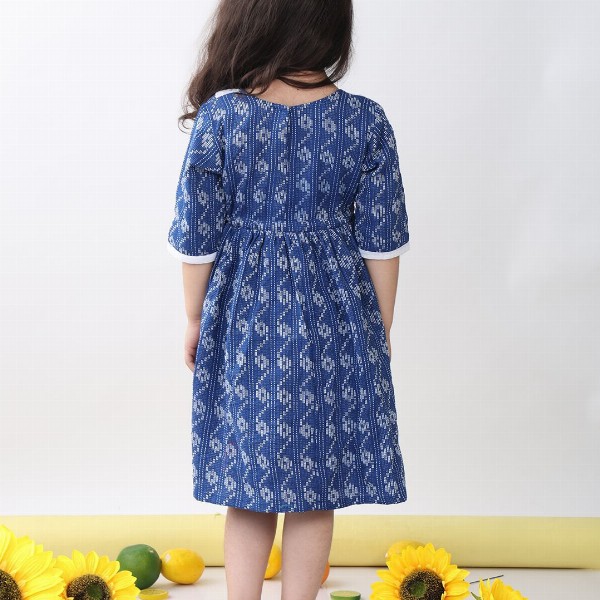 Sangria Girls Printed Cotton Knee Length Dresses