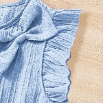 YK Flutter Sleeve A-Line Dress