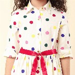 A T U N Cream-Coloured Dress