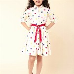 A T U N Cream-Coloured Dress