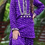 EthIndia Polka Dot Print Georgette Sheath Dress