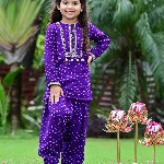 EthIndia Polka Dot Print Georgette Sheath Dress