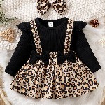 BAESD Animal Printed Fit & Flare Dress