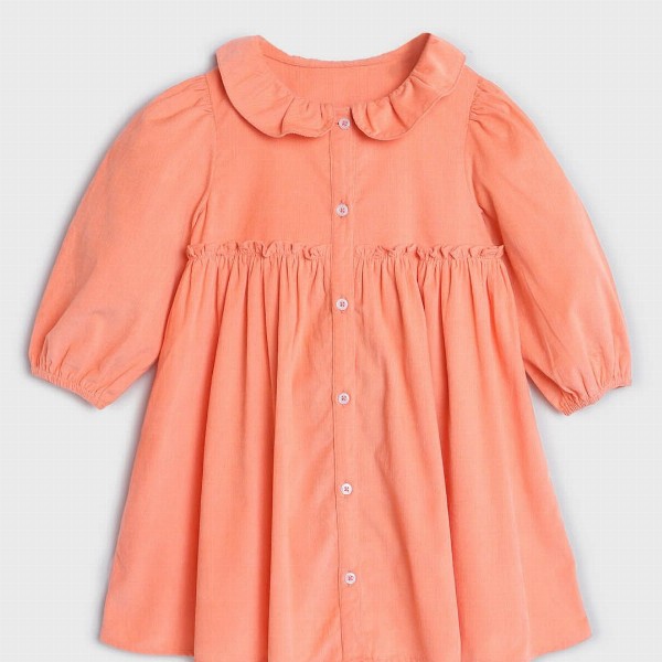 Somersault Girls Peter Pan Collar Corduroy Pure Cotton A-Line Dress