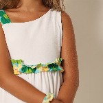 Vero Moda Girls Ruffled Sleeveless Tiered Fit & Flare Dress