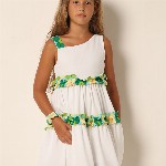 Vero Moda Girls Ruffled Sleeveless Tiered Fit & Flare Dress