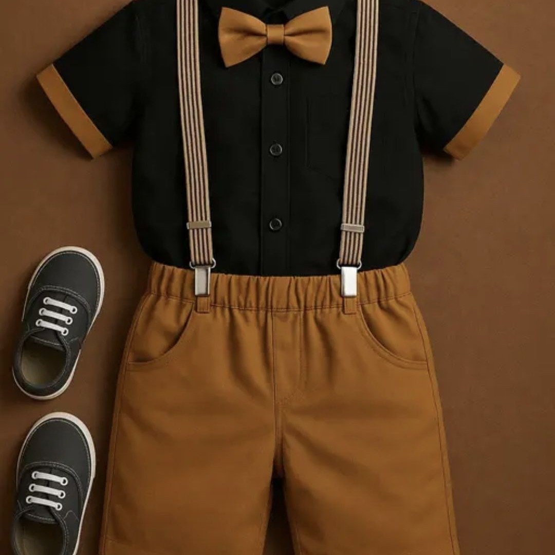 TOGEPI Boys Shirt with Shorts