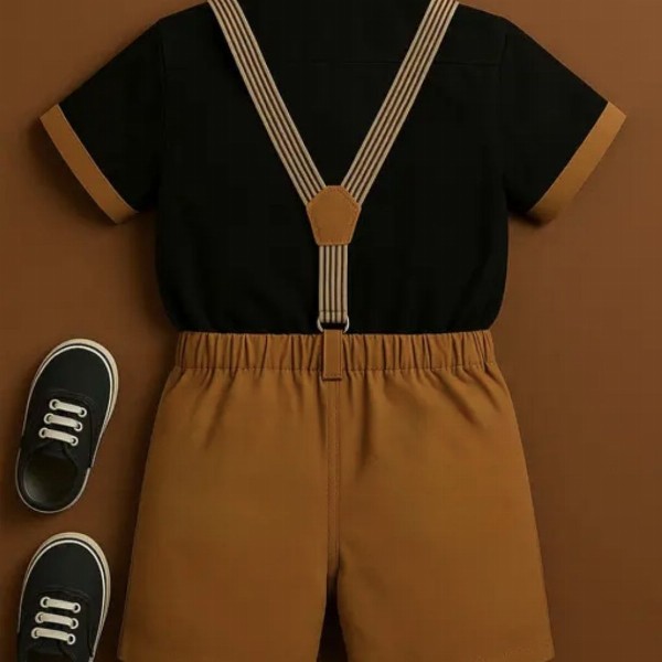 TOGEPI Boys Shirt with Shorts