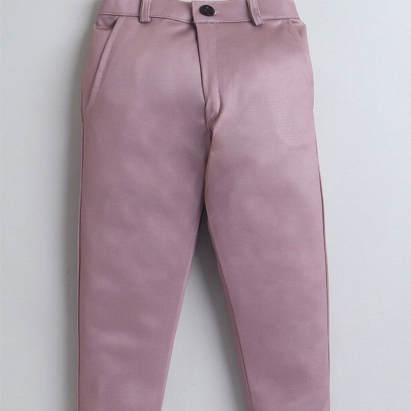 BAESD Boys Notched Lapel Collar Single-Breasted Blazer with Trouser & T-Shirt 3-piece Suit