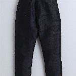 FOURFOLDS Boys Embellished Sequinned Mandarin collar Bandhgala Blazer With Trouser