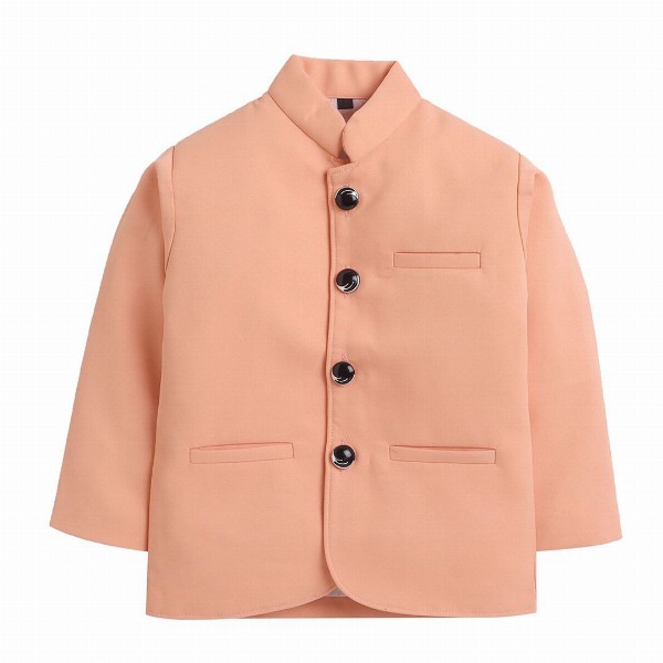 BAESD Boys Full Sleeves Soft Padded Two Piece Bandhgala Suit Set