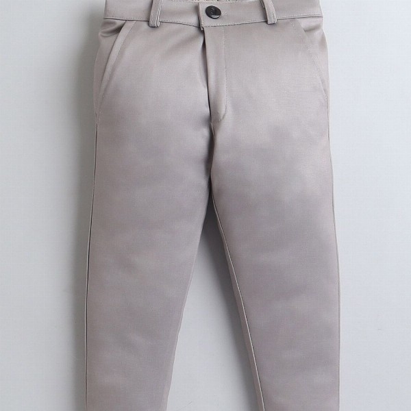 BAESD Boys Notched Lapel Collar Single-Breasted Blazer with Trouser & T-Shirt 3-piece Suit