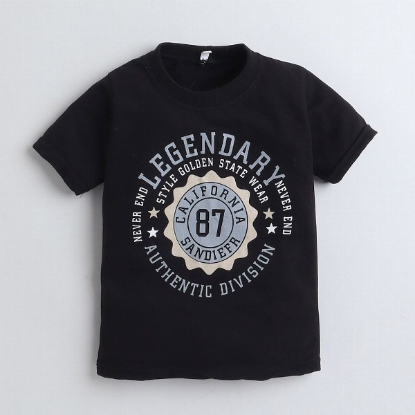 BAESD Boys Notched Lapel Collar Single-Breasted Blazer with Trouser & T-Shirt 3-piece Suit