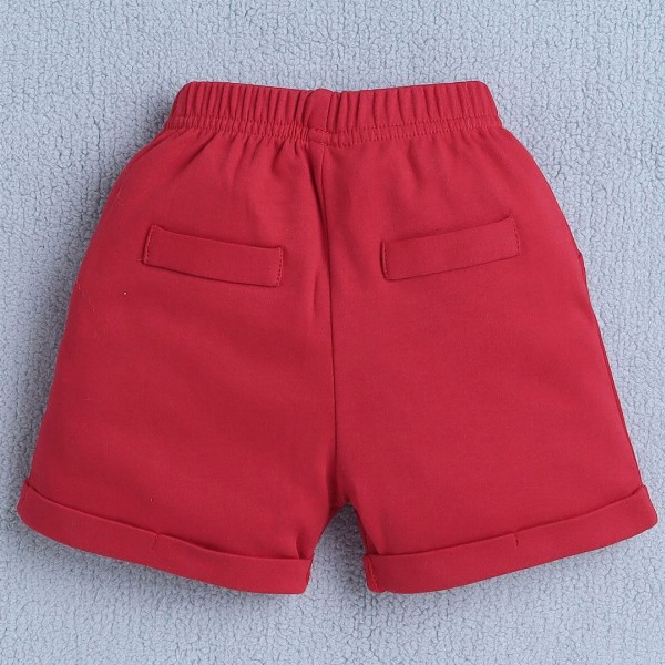 BUMZEE Infants Boys Striped Shirt Collar Pure Cotton Shirt With Shorts And Bow Waistcoat