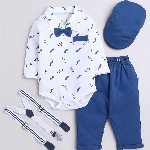 BUMZEE Boys Printed Pure Cotton Suit Set
