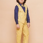 Aj DEZInES Boys 2-Piece Checked Suit Set