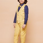 Aj DEZInES Boys 2-Piece Checked Suit Set
