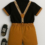 TOGEPI Boys Pure Cotton Shirt with Shorts