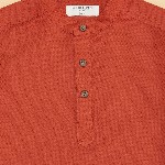 Pantaloons Junior Boys Mandarin Collar Solid Party Shirt