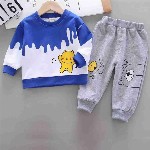 Pink Angel Unisex Kids Printed Pure Cotton Sweatshirt and Joggers