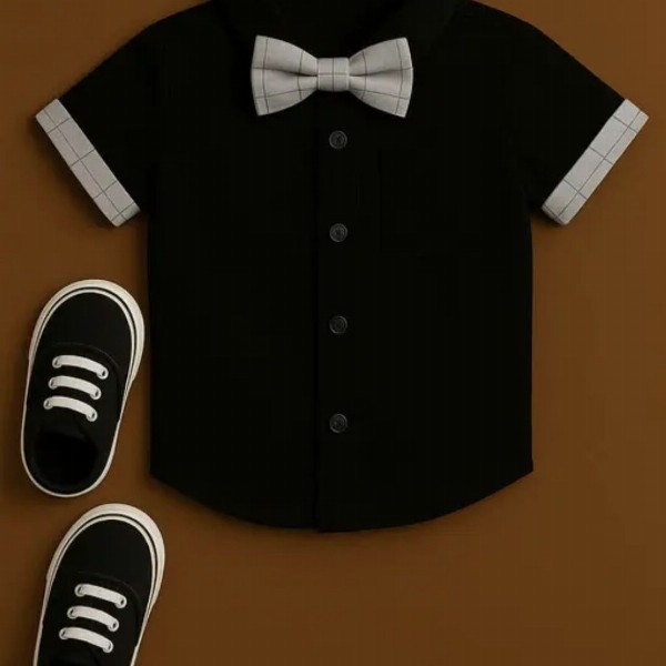 TOGEPI Boys Shirt with Shorts