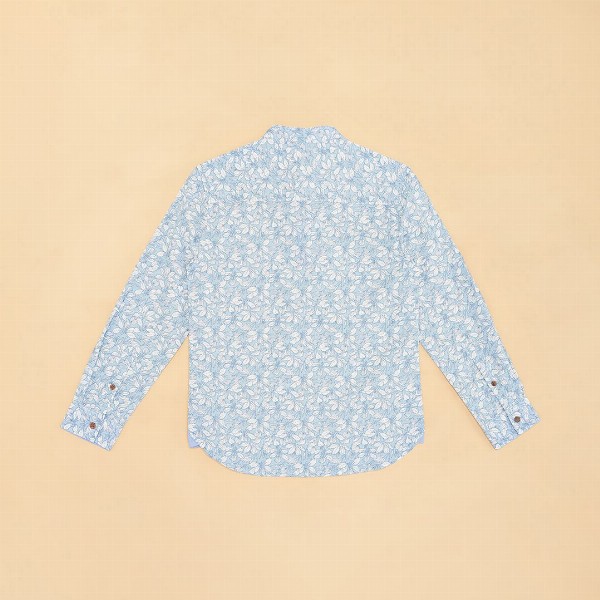 Pantaloons Junior Boys Floral Printed Opaque Casual Shirt