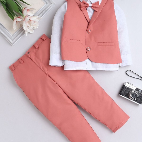 BAESD Kids - Boys 3-Piece Shawl Collar Suit