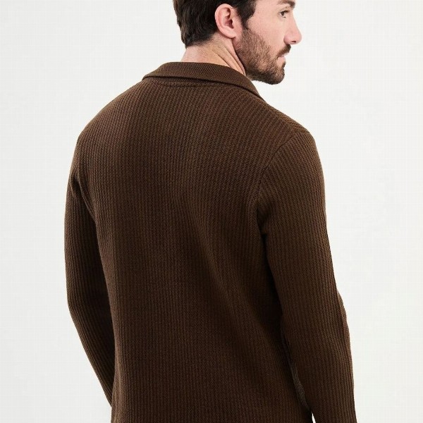 Genzy Men Self Design Polo Collar Relaxed Fit T-shirt