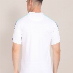 U.S. Polo Assn. Colourblocked Polo Collar Pure Cotton Slim Fit T-shirt