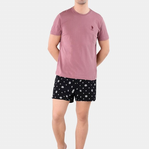 U.S. Polo Assn. Embroidered Logo Pure Cotton Lounge T-shirts