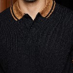 Campus Sutra Men Solid Polo Collar Cotton T-shirt