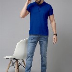 Metronaut Men Polo Collar Pockets Slim Fit T-shirt