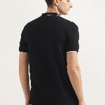 United Colors of Benetton Men Solid Polo Collar Cotton T-shirt