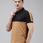 Arrow Colourblocked Polo Collar T-shirt