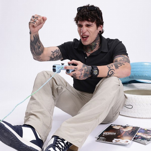 Kook N Keech Solid Pure Cotton Polo Collar T-shirt