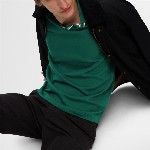 SELECTED Men Solid Polo Collar Cotton T-Shirt