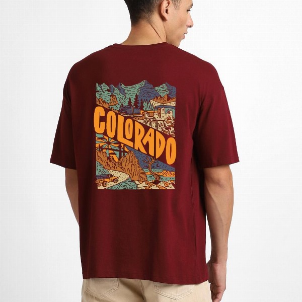 NOBERO Graphic Printed Oversized T-shirt