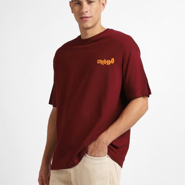 NOBERO Graphic Printed Oversized T-shirt