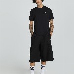 Puma Men Small Logo Brand Logo Embroidered Pure Cotton Short Sleeve T-Shirt