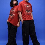 HIGHLANDER Unisex Graphic Printed Dropshoulder Oversized Tshirt