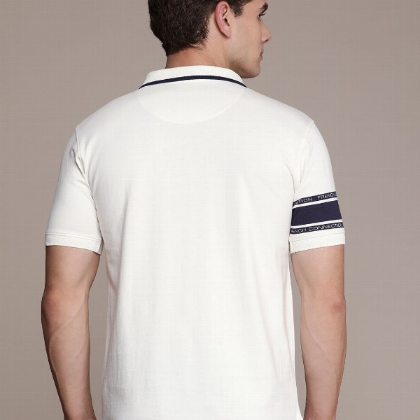 French Connection Men Polo Collar Pure Cotton T-shirt