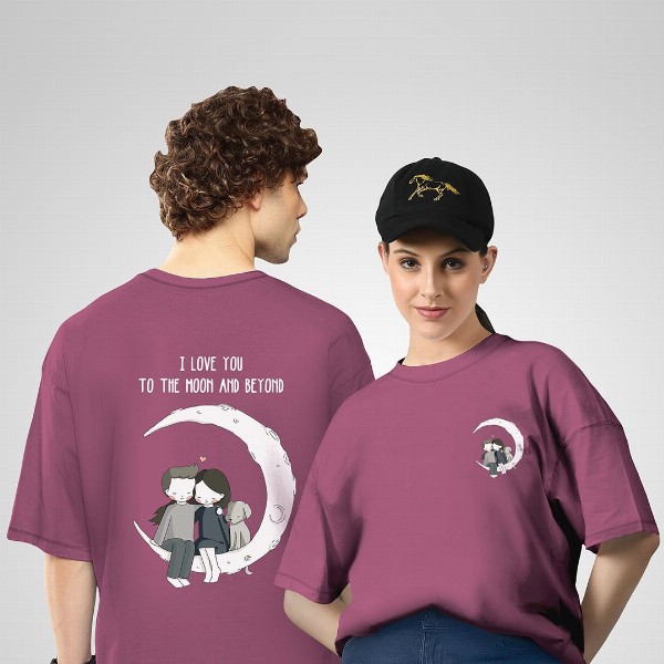 BAESD Unisex 2 Drop-Shoulder Sleeves Twistform T-shirt