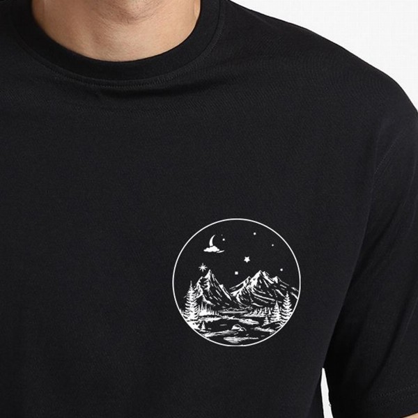 NOBERO Men Oversized Graphic Printed Cotton T-shirt