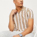 max Striped Polo Collar T-shirt