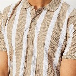 max Striped Polo Collar T-shirt