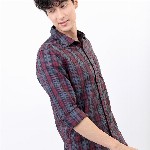 HIGHLANDER Men Maroon Slim Fit Tartan Checked Casual Shirt
